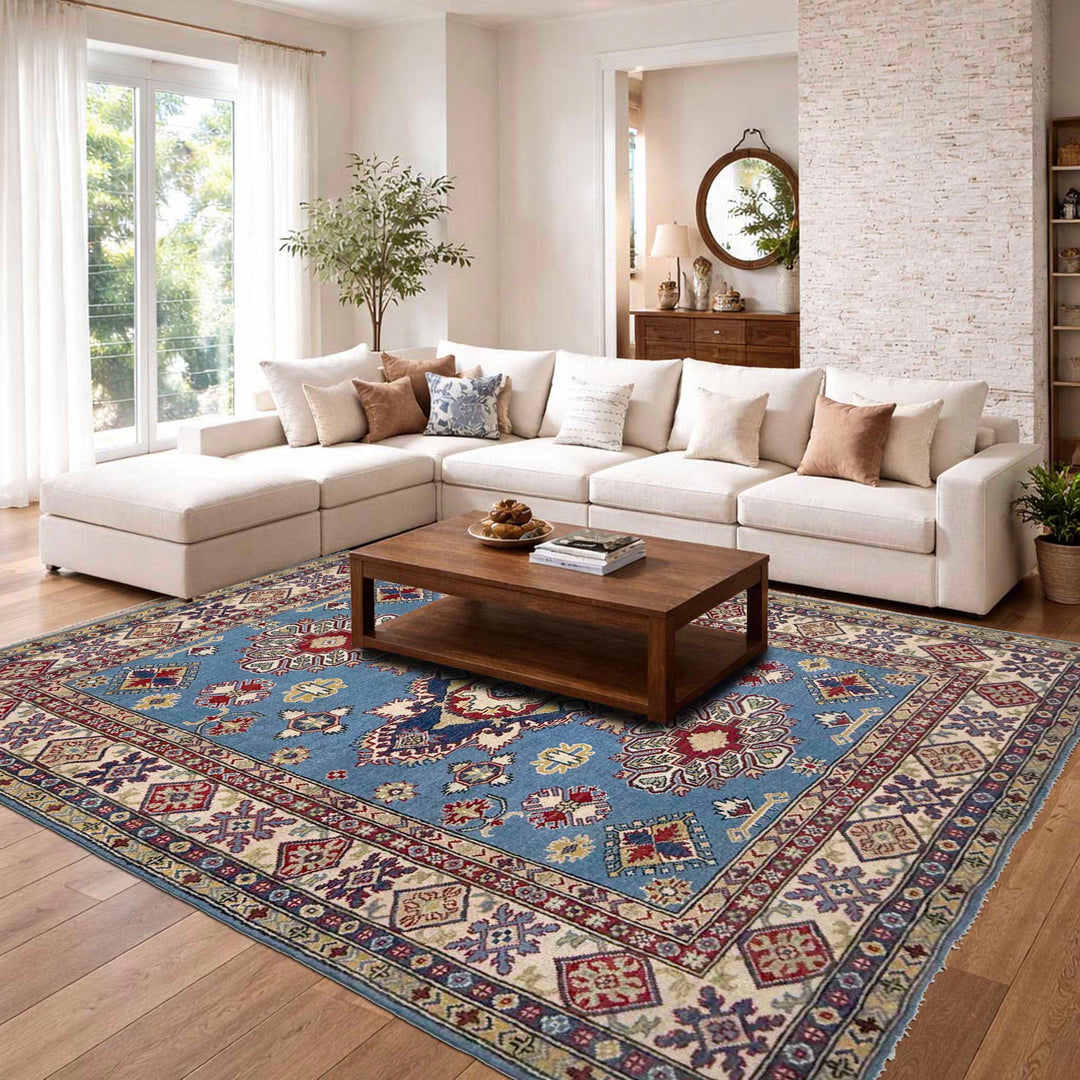 Hand Knotted Kazak Oriental Rug 5' 8" x 7' 11" - No. AL68716