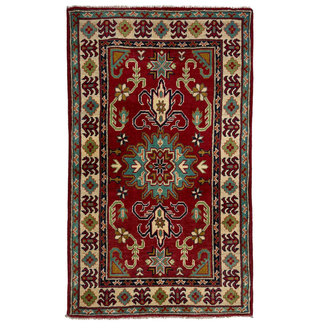 Red Color Kazak Rug 2' 7" x 4' 3" - No. AL258780
