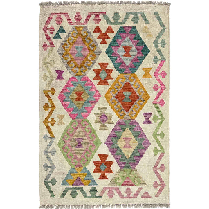 Handmade Vegetable Kelim 2' 7" x 3' 11" - No. AL864920