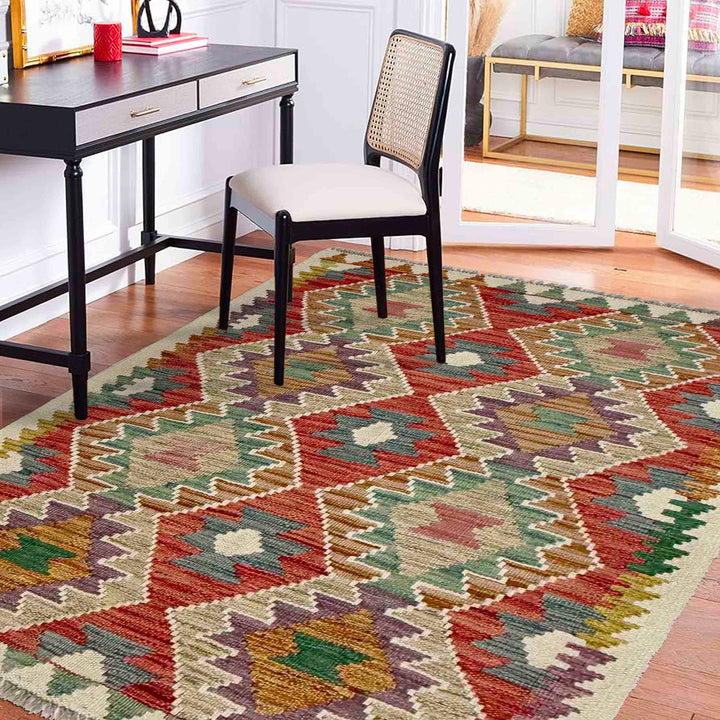 Hand Knotted Flatweave Kilim 2' 10" x 4' 4" - No. AL698079