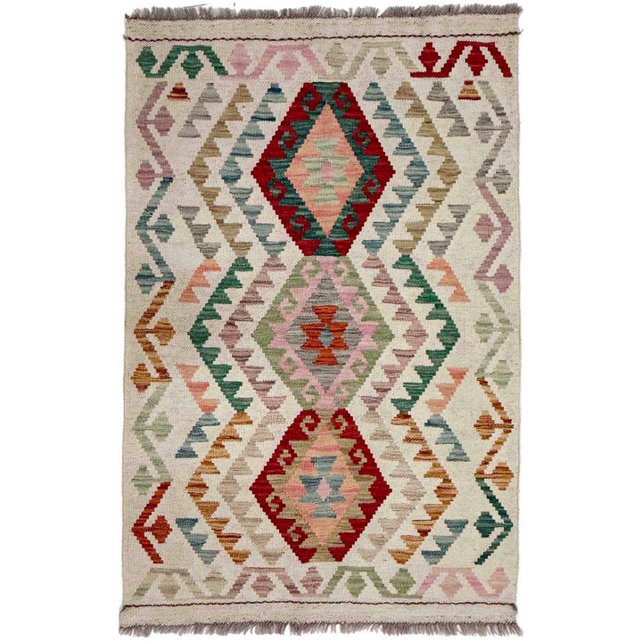 Handmade Vegetable Kelim 2' 7" x 4' 3" - No. AL919750