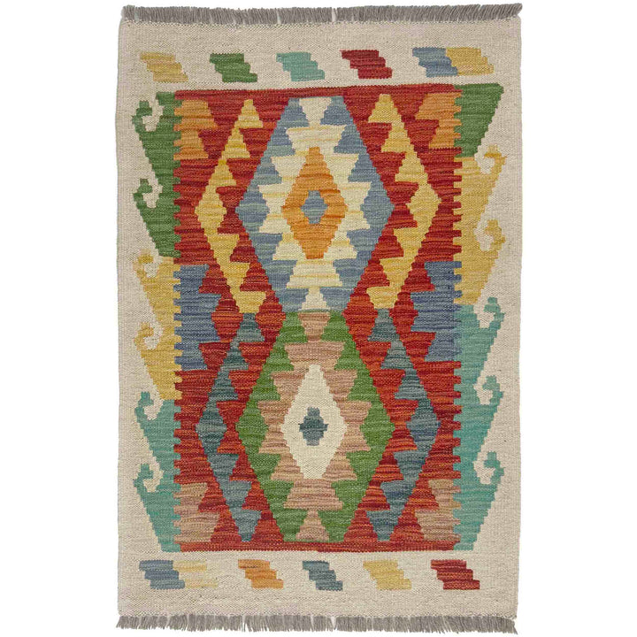 Handmade Vegetable Kelim 2' 0" x 3' 0" - No. AL666720