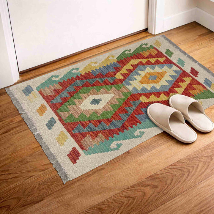 Handmade Vegetable Kelim 2' 0" x 3' 0" - No. AL666720