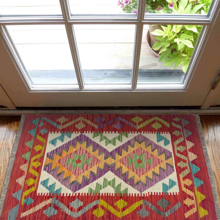 Handmade Vegetable Kilim 2' 0" x 3' 5" - No. AL687985