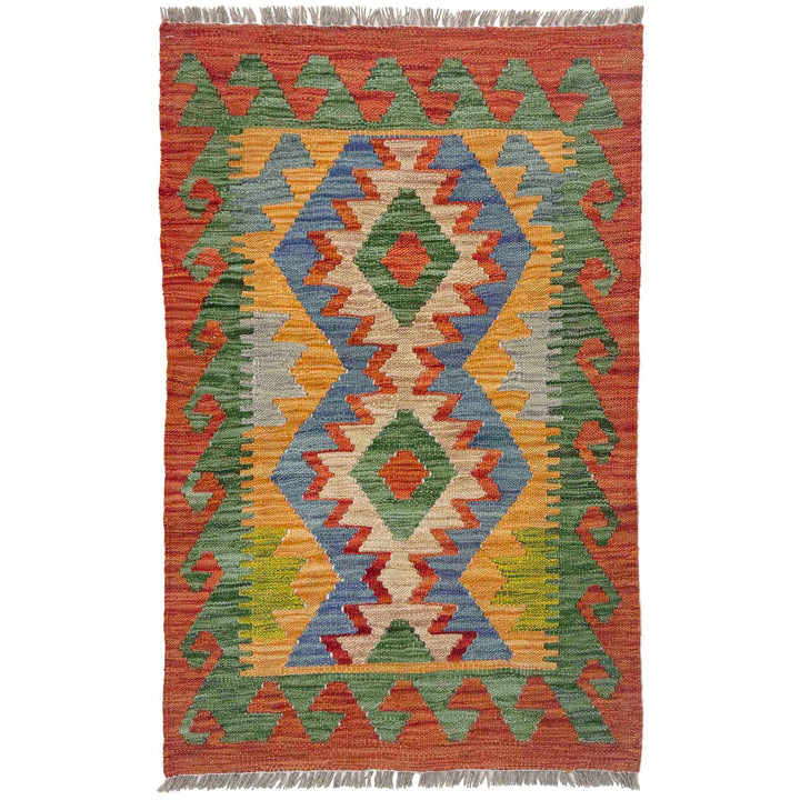 Handmade Vegetable Kelim 2' 0" x 3' 3" - No. AL148421