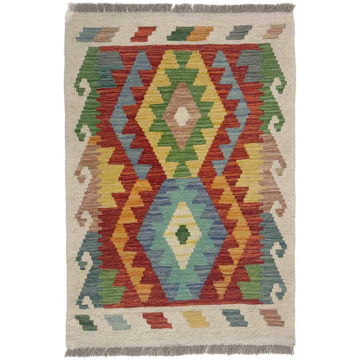 Hand Woven Wool Kelim 2' 0" x 3' 0" - No. AL238163