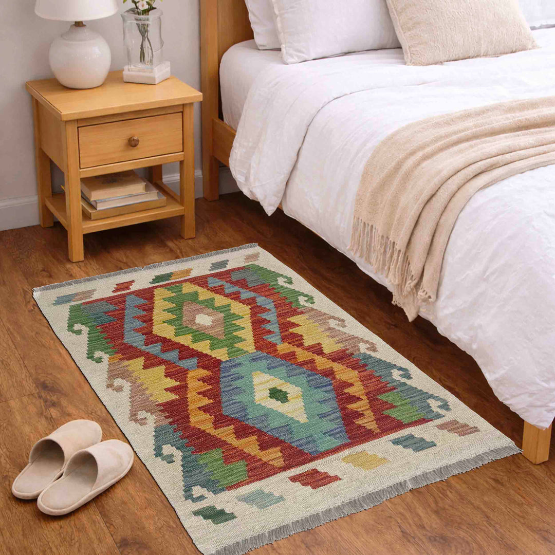 Hand Woven Wool Kelim 2' 0" x 3' 0" - No. AL238163