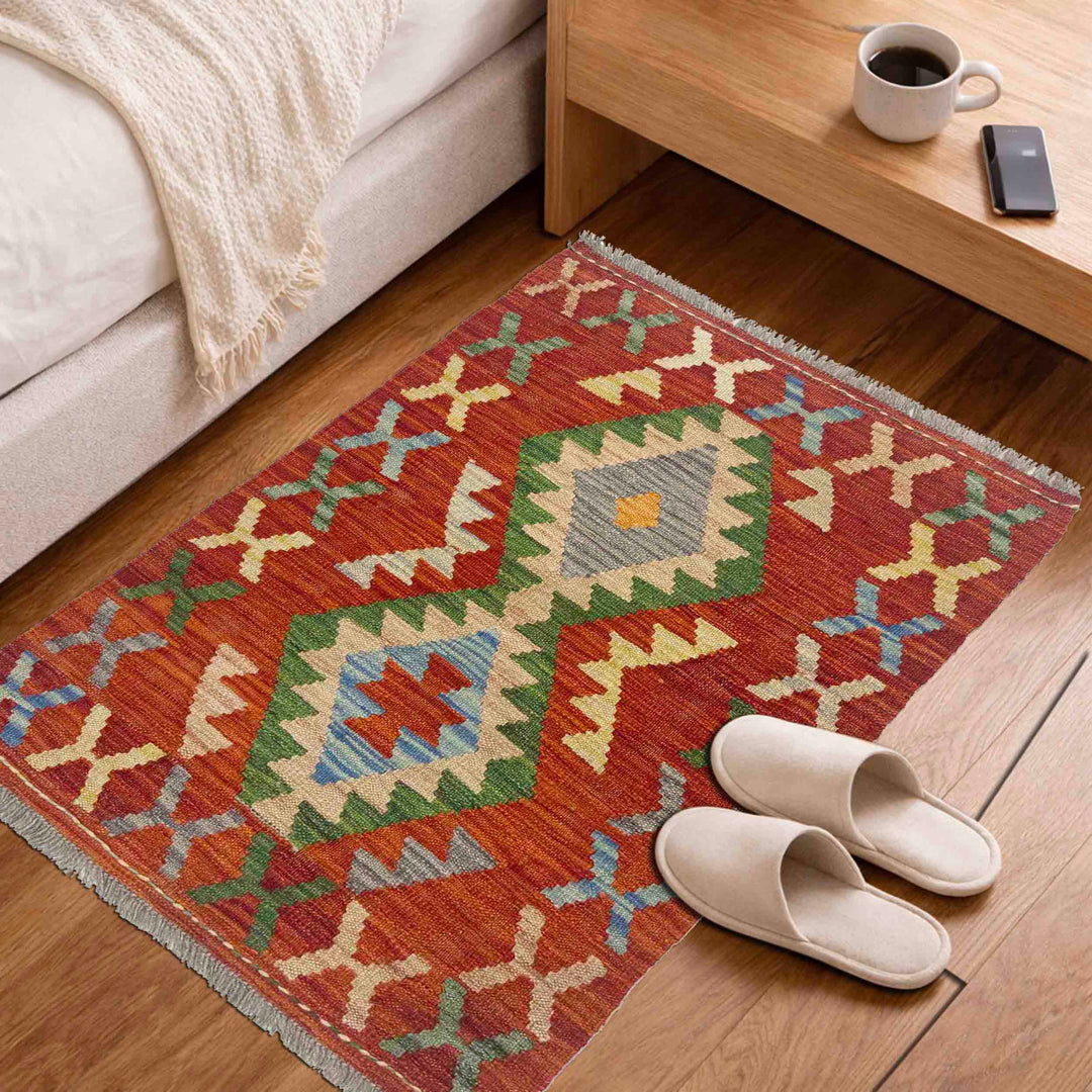 Small Size Chobi Kilim 2' 0" x 3' 4" - No. AL667132
