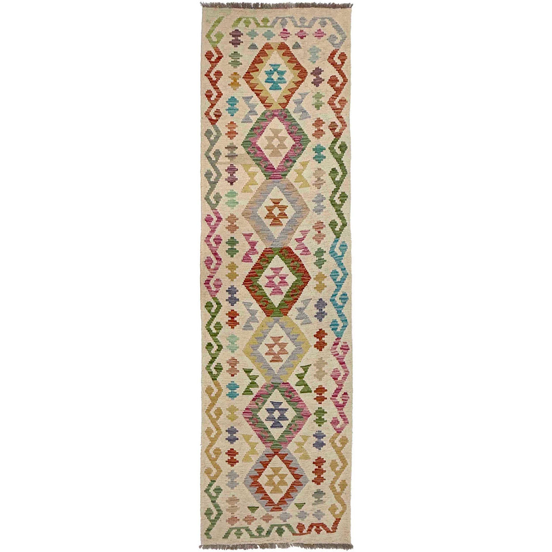 Afghan Kilim Runner 2' 3" x 7' 11" Flat-Weave