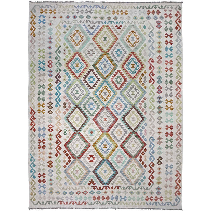 Afghan Kilim Rug 8' 8" x 11' 6" Flat-Weave