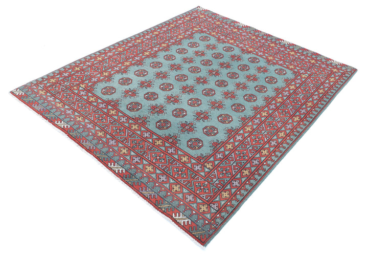 Afghan Akcha Revival Rug 5' 0" x 6' 2" Hand-Knotted | No. AT69399