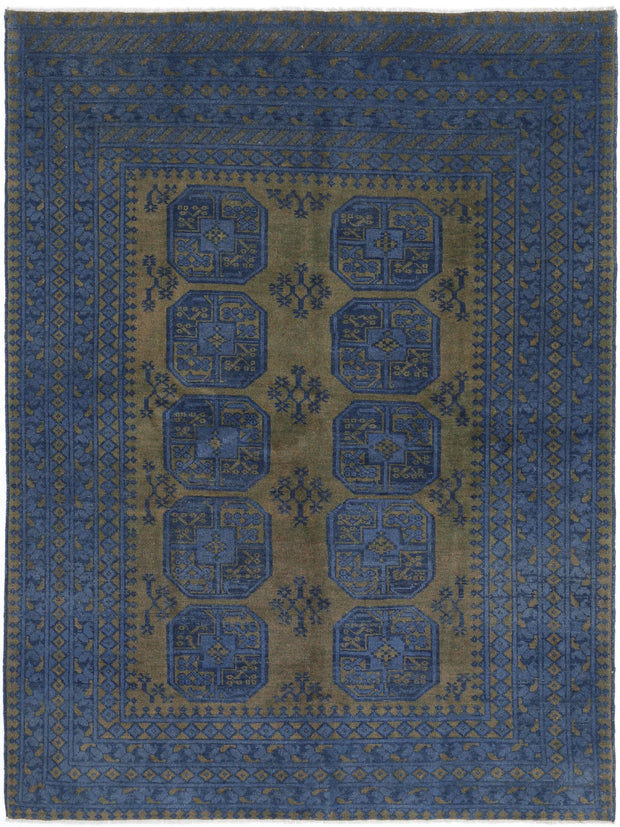 Hand Knotted Akcha Revival Wool Rug 5' 8" x 7' 7" - No. AT15537