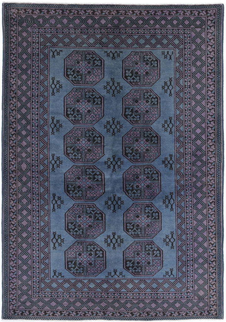 Afghan Revival Rug 5' 8" x 8' 2" Hand-Knotted | No. AT90845