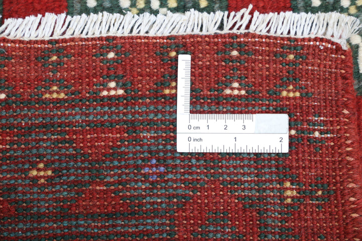 Afghan Revival Rug 5' 5" x 7' 8" Hand-Knotted | No. AT89307