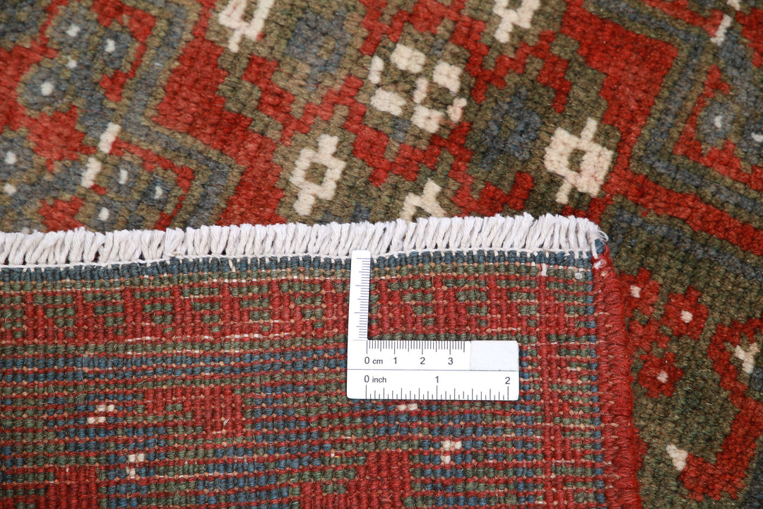 Afghan Revival Rug 6' 8" x 9' 4" Hand-Knotted | No. AT89835