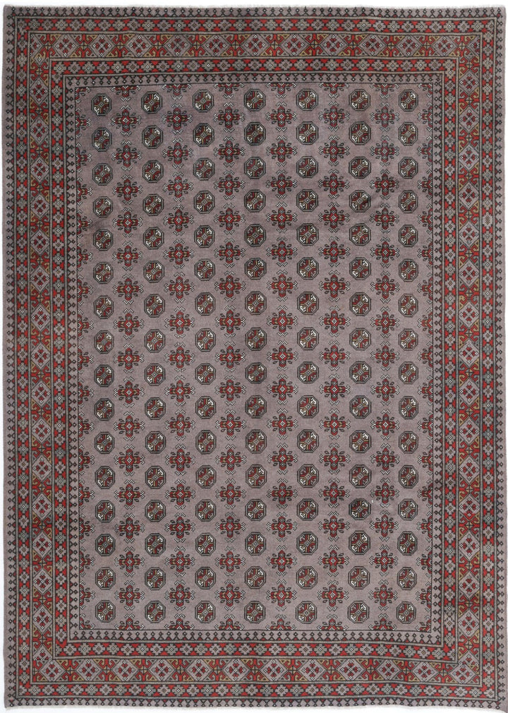 Afghan Revival Rug 6' 7" x 9' 4" Hand-Knotted | No. AT51445