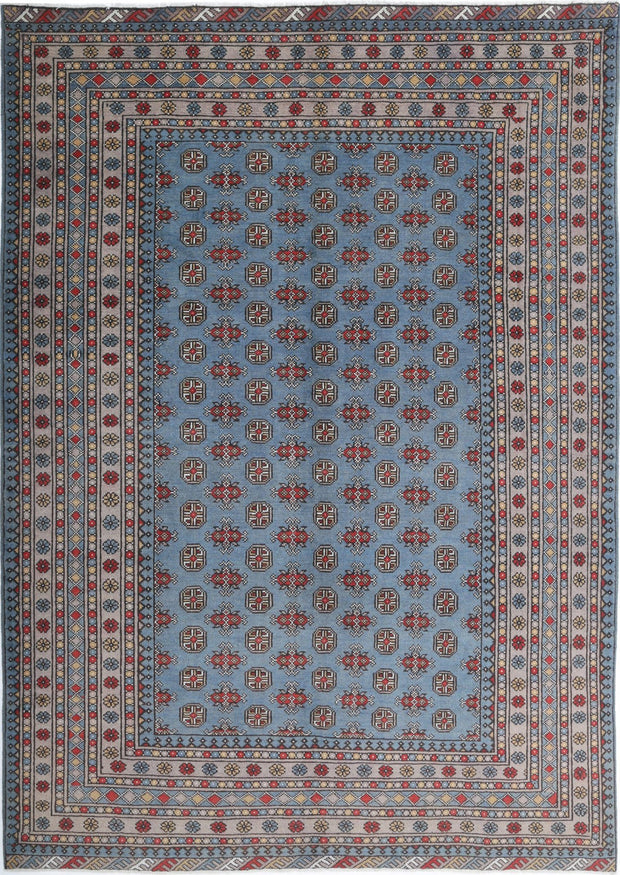 Hand Knotted Akcha Revival Wool Rug 6' 8" x 9' 7" - No. AT11465