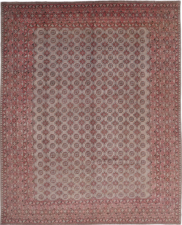 Hand Knotted Akcha Revival Wool Rug 9' 11" x 12' 3" - No. AT31009
