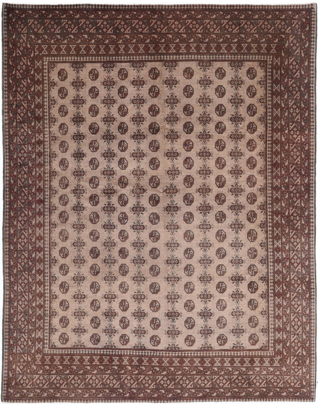Hand Knotted Akcha Revival Wool Rug 8' 2" x 10' 7" - No. AT54919