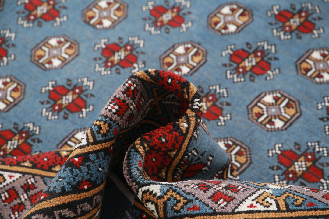 Afghan Revival Rug 6' 7" x 9' 8" Hand-Knotted | No. AT31825