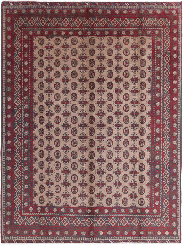 Hand Knotted Akcha Revival Wool Rug 8' 2" x 10' 9" - No. AT90179