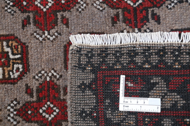 Afghan Akcha Revival Rug 8' 2" x 10' 11" Hand-Knotted | No. AT34615