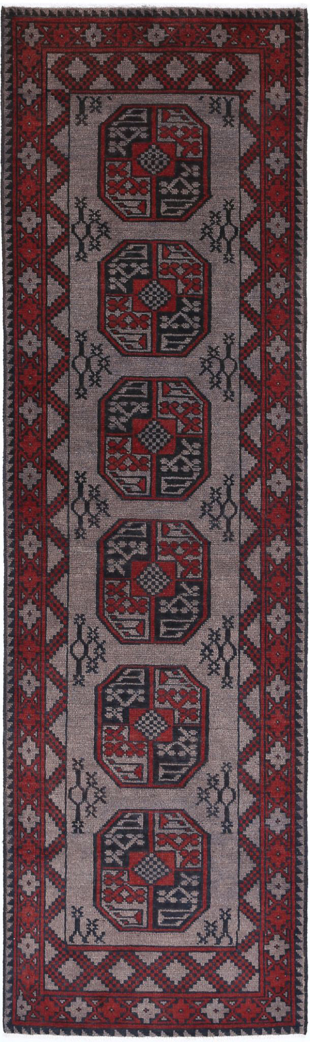 Hand Knotted Akcha Revival Wool Rug 2' 8" x 12' 6" - No. AT59397
