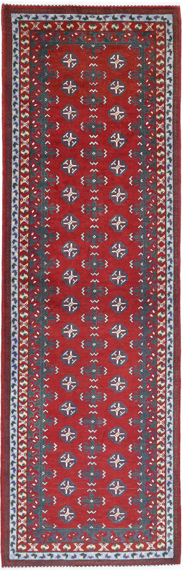 Hand Knotted Akcha Revival Wool Rug 2' 10" x 9' 8" - No. AT32866