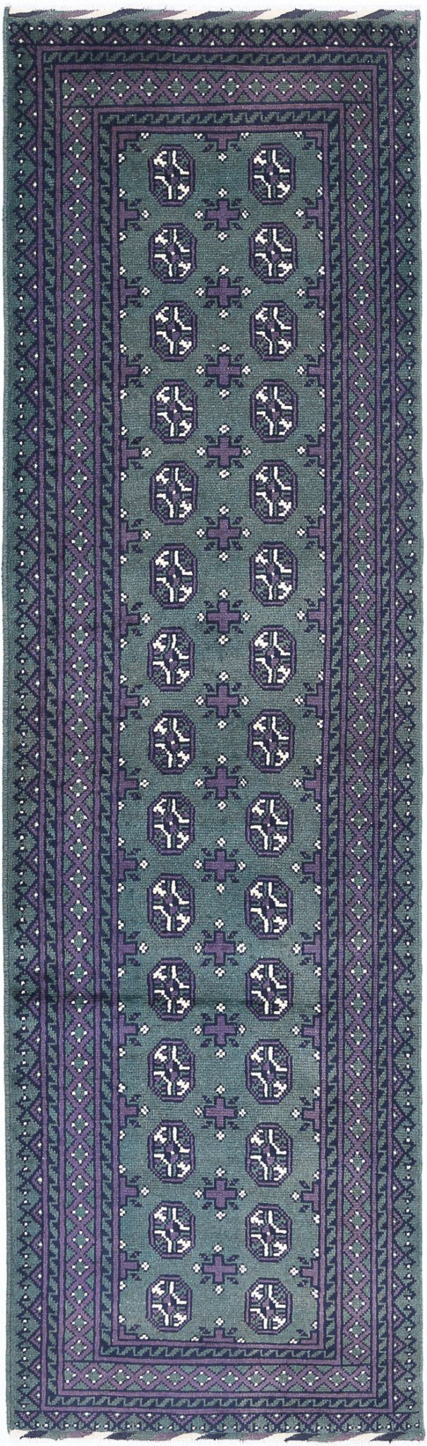 Hand Knotted Akcha Revival Wool Rug 2' 7" x 9' 9" - No. AT57127
