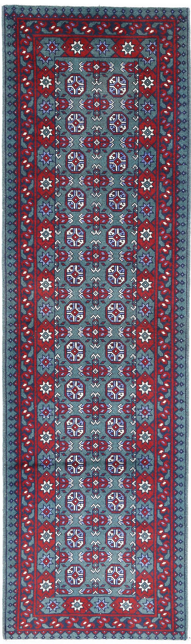 Hand Knotted Akcha Revival Wool Rug 2' 8" x 9' 3" - No. AT28358