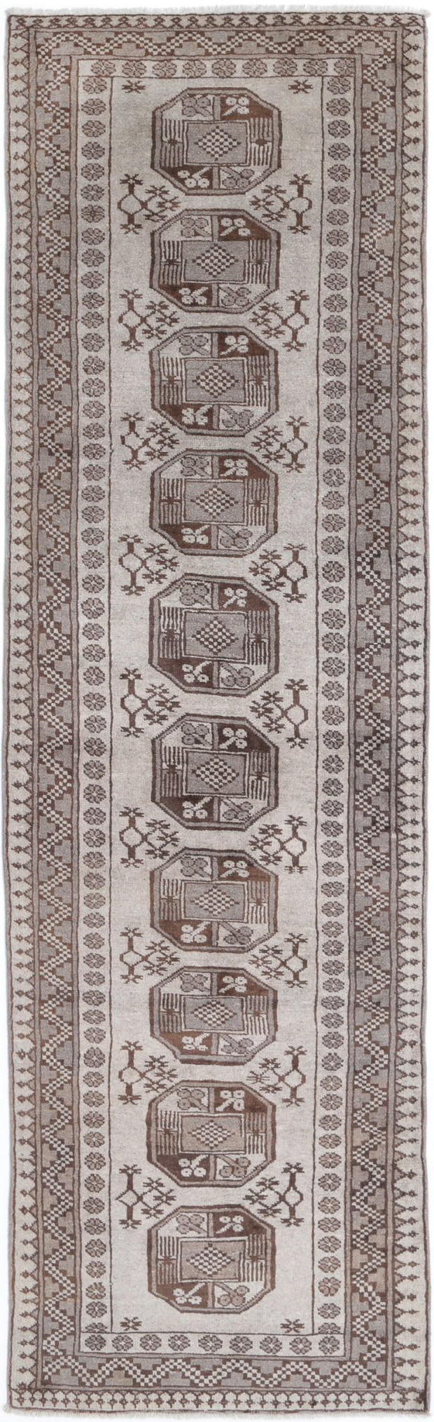 Hand Knotted Akcha Revival Wool Rug 2' 8" x 9' 4" - No. AT41896