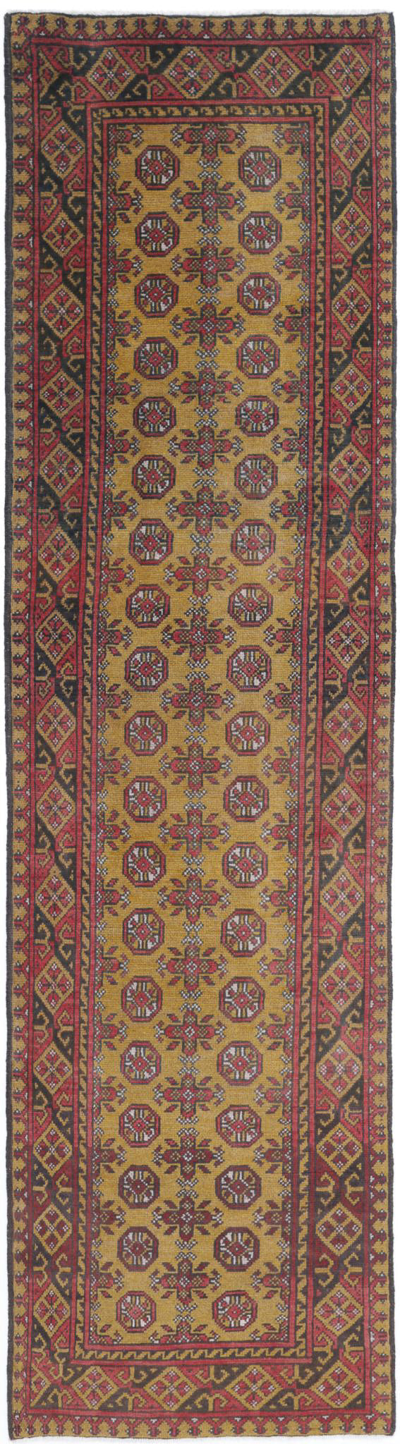 Hand Knotted Akcha Revival Wool Rug 2' 8" x 10' 9" - No. AT75230