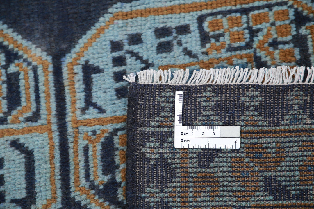 Afghan Revival Rug 3' 4" x 4' 9" Hand-Knotted | No. AT65229