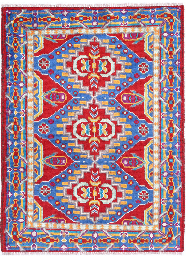 Hand Knotted Baluch Revival Wool Rug 2' 8" x 3' 10" - No. AT67244