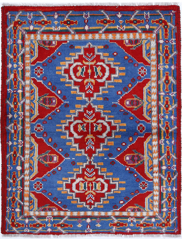 Hand Knotted Baluch Revival Wool Rug 2' 10" x 3' 8" - No. AT49207