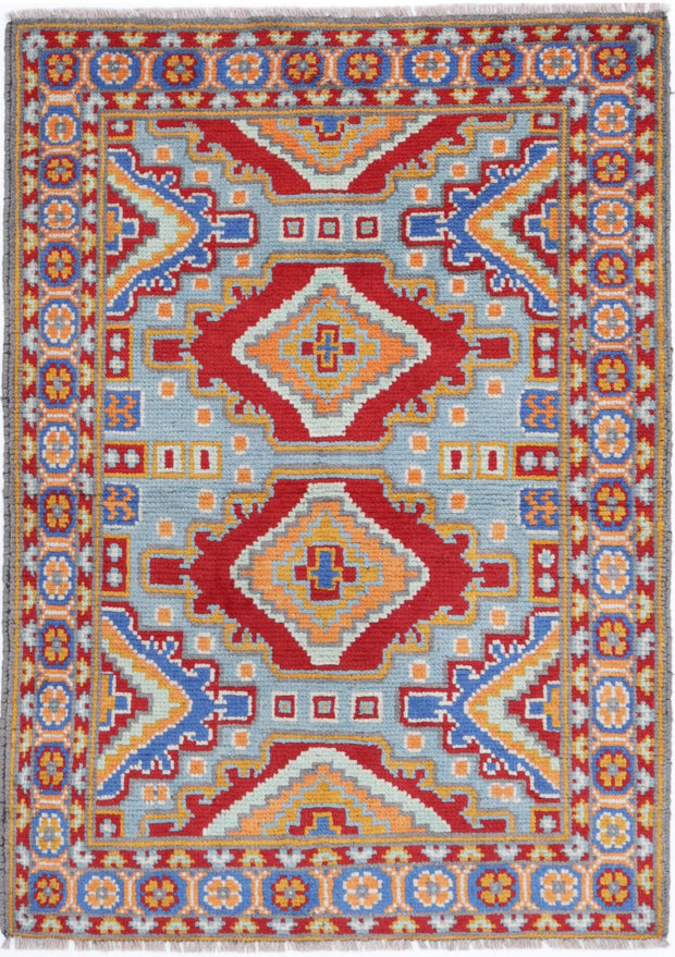 Hand Knotted Baluch Revival Wool Rug 2' 8" x 3' 11" - No. AT26607