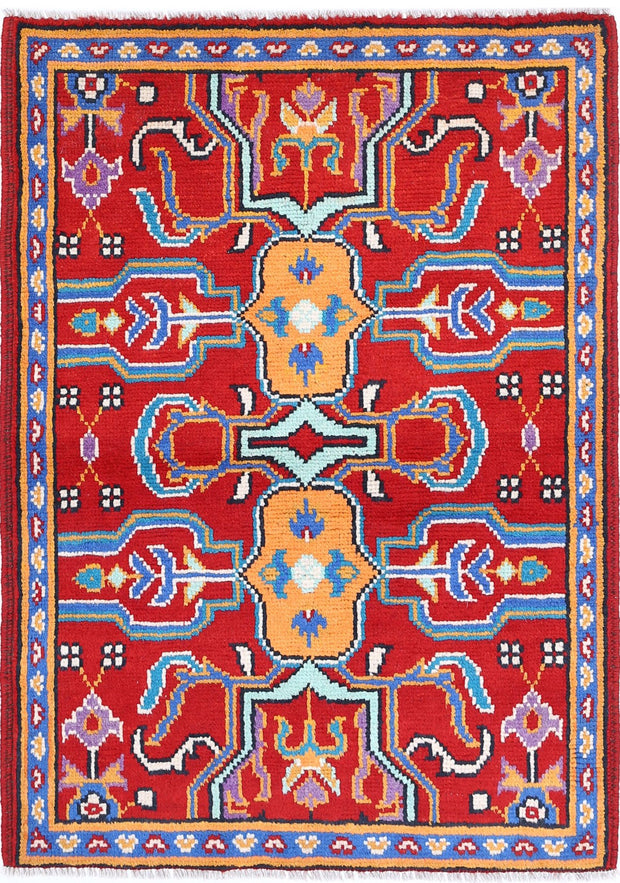 Hand Knotted Baluch Revival Wool Rug 2' 8" x 3' 11" - No. AT28266