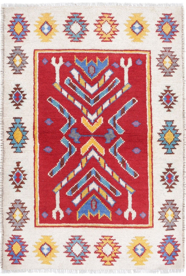 Hand Knotted Baluch Revival Wool Rug 2' 6" x 3' 10" - No. AT24640