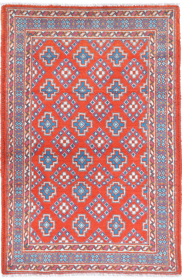 Hand Knotted Baluch Revival Wool Rug 3' 3" x 5' 6" - No. AT95894