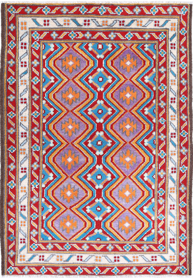 Hand Knotted Baluch Revival Wool Rug 3' 5" x 5' 0" - No. AT29340