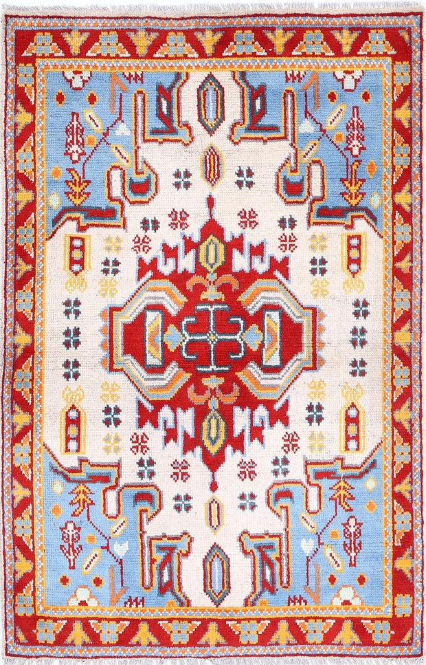 Hand Knotted Baluch Revival Wool Rug 3' 3" x 5' 0" - No. AT84914