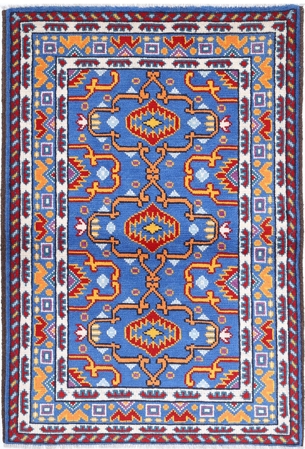 Hand Knotted Baluch Revival Wool Rug 3' 4" x 4' 11" - No. AT29043