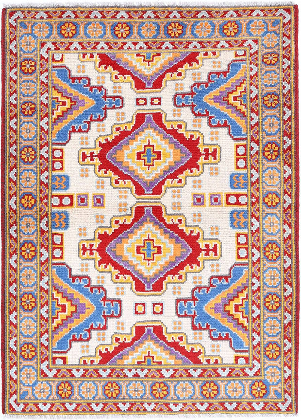 Hand Knotted Baluch Revival Wool Rug 3' 5" x 4' 10" - No. AT31363