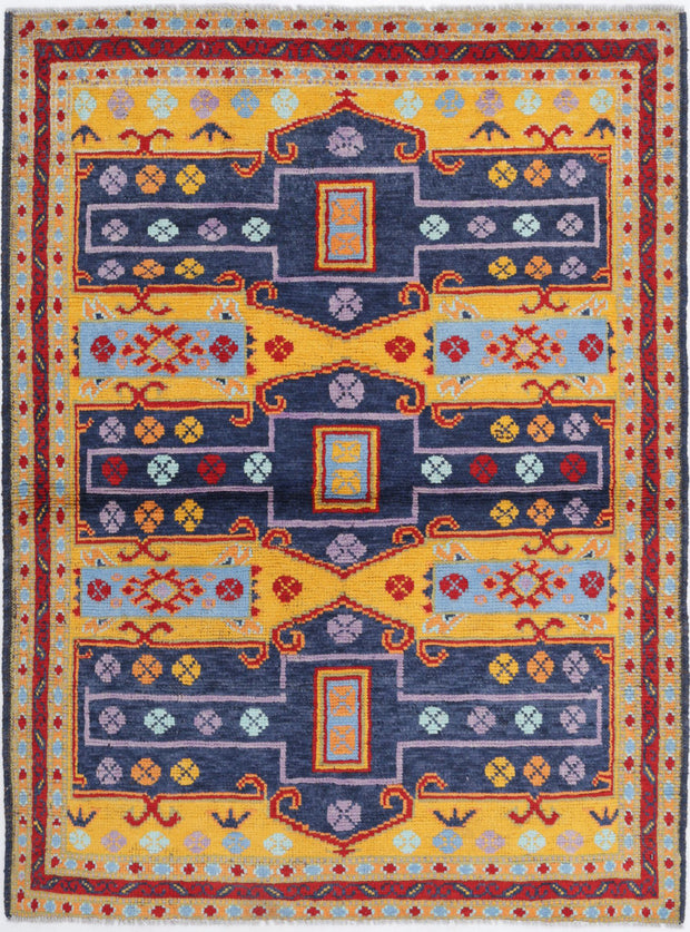 Hand Knotted Baluch Revival Wool Rug 4' 4" x 5' 10" - No. AT89752