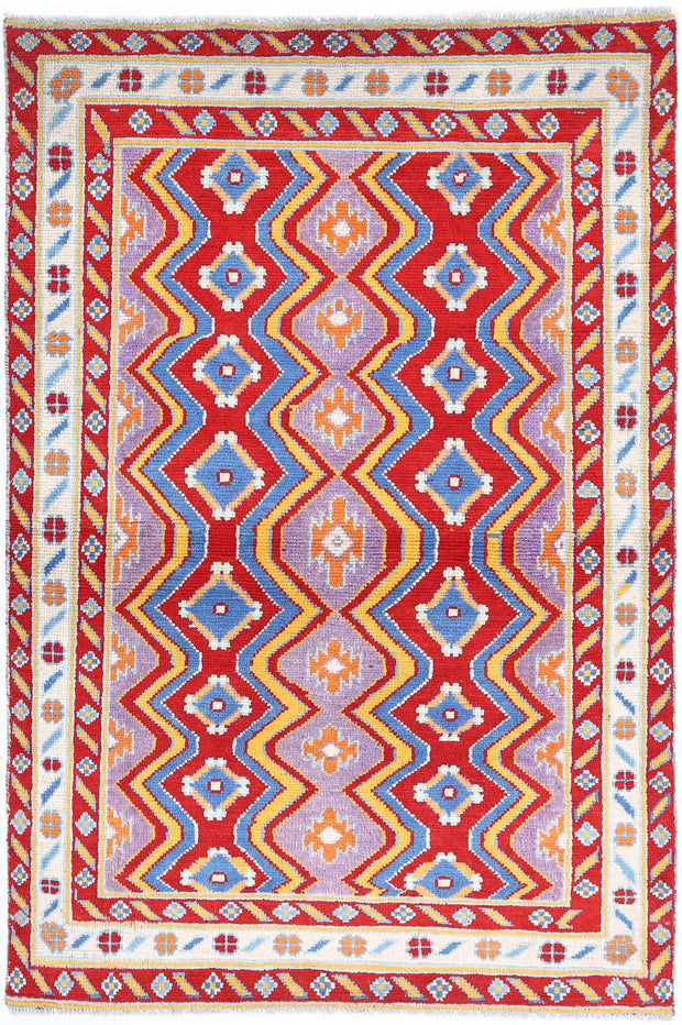 Hand Knotted Baluch Revival Wool Rug 3' 11" x 6' 0" - No. AT31827