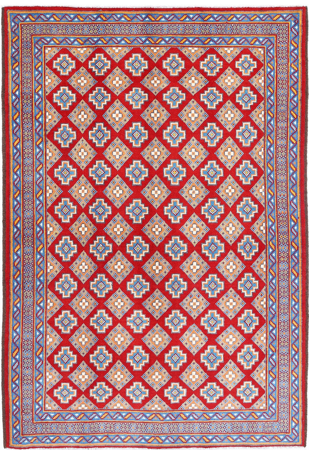 Hand Knotted Baluch Revival Wool Rug 5' 5" x 7' 10" - No. AT36913