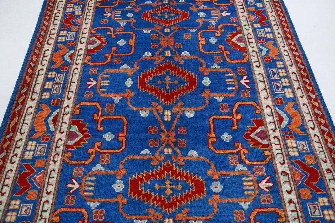 Afghan Baluch Revival Rug 5' 10" x 7' 7" Hand-Knotted | No. AT31925