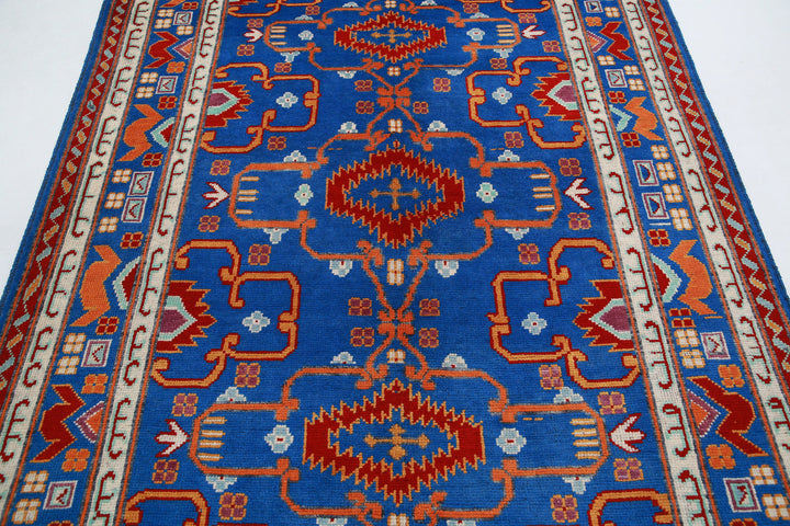 Afghan Baluch Revival Rug 5' 10" x 7' 7" Hand-Knotted | No. AT31925