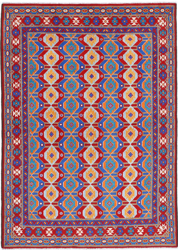 Hand Knotted Baluch Revival Wool Rug 5' 9" x 8' 1" - No. AT28866