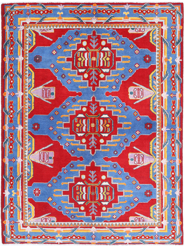 Hand Knotted Baluch Revival Wool Rug 5' 6" x 7' 11" - No. AT69104
